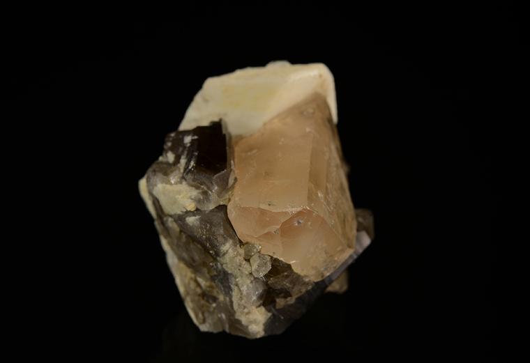 TOPAZ with MICROCLINE and QUARTZ var. Smoky